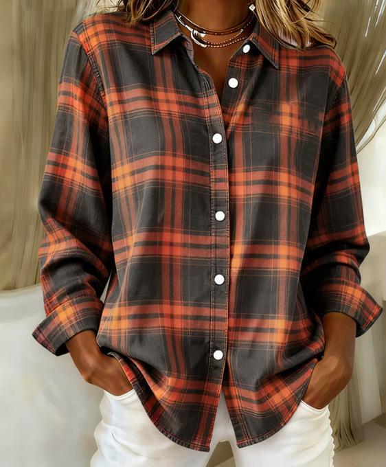 2025 TEMU 3D Print Women's Autumn Shirt - Trendy European & American Style