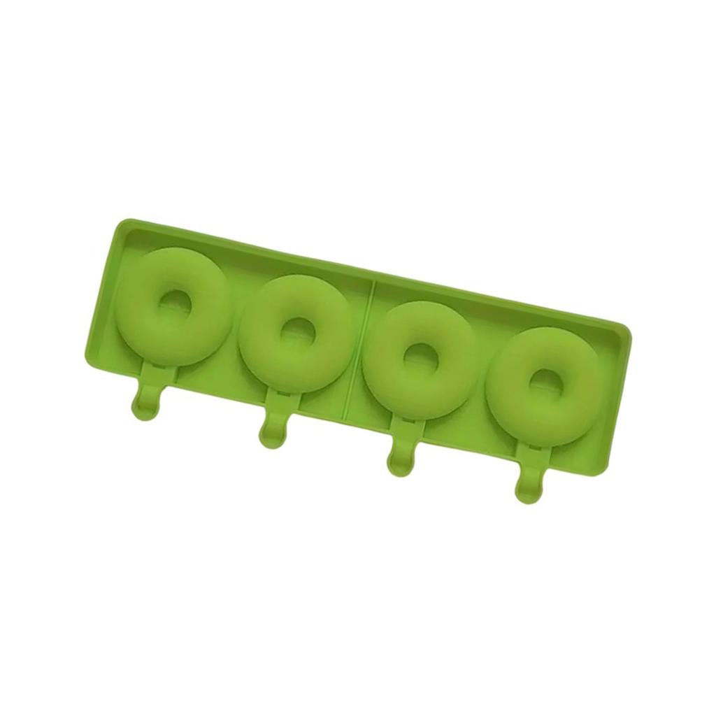 Doughnuts Shape Silicone Mold Ices Stick Ices Cream Mold Tray Ices Cubes Making Tool Cake Candy Candy Mold Easy to Clean