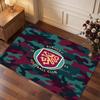 Burnley Football Print Crystal Velvet Rug, Comfortable Water Absorbent Non Slip Indoor Floor Carpet