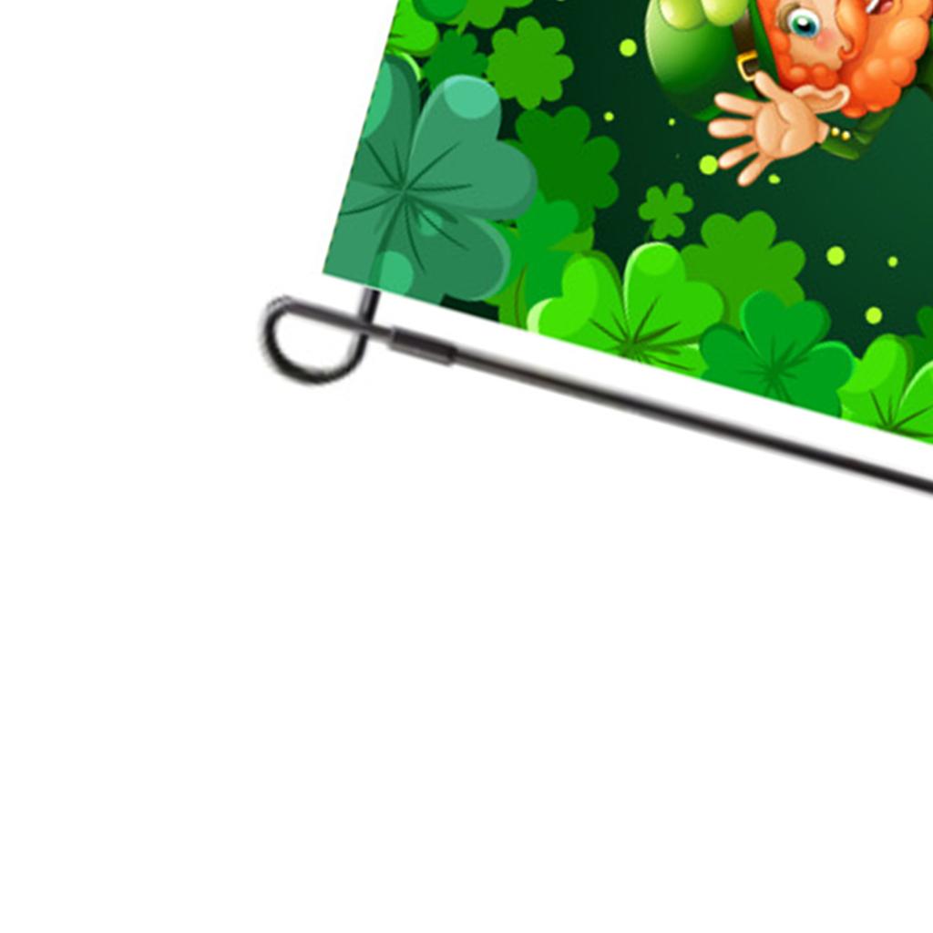 St. Patricks Day Gartenflagge, exquisite dekorative doppelseitige Gartenflagge für Terrasse, Veranda, Balkon, Bac