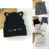 Fashion Cat Embroidered Beanie For Autumn Winter Unisex Outdoor Cold Weather Hat