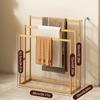 3-Tier Freestanding Towel Rack with 3 Hanging Crossbars Floor Towel Rack Wooden 3-Tier Towel Rack for Bathroom & Hand Towel