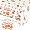 Plastic Christmas Tablecloth Bronzing Snowman Snowflake Disposable Tablecloths Disposable Table Decoration Table Cover Christmas
