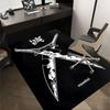 1pc Swords Chain Home Office, Durable Polyester Floor Mat with Easy, Office Decor, Urban Style, Nonslip Backing, Highquality Fabric