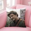 P-Pedro Pascal Hot Actor Pillow Case Anti-Dustmite Pillow Invisible Zipper Silky Short Plush Sofa Cushion Cover