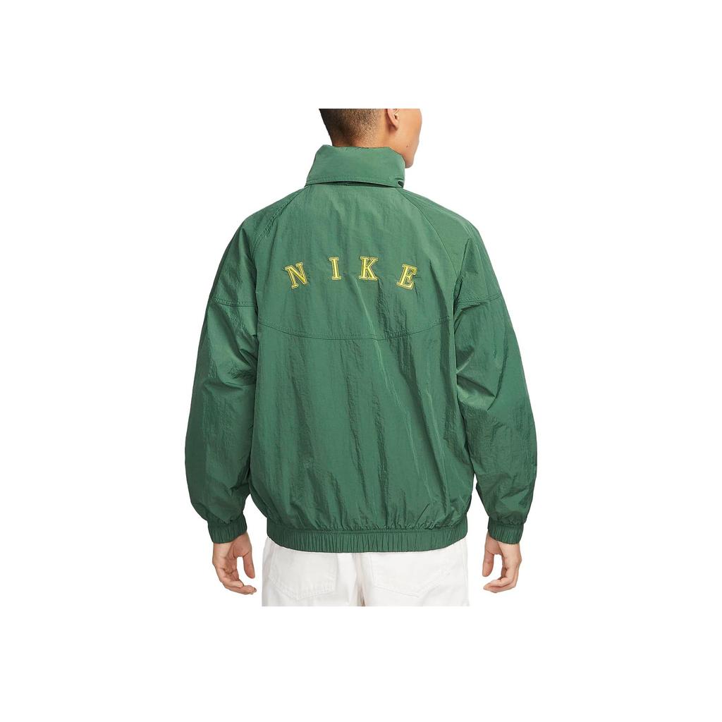 Nike Colorblock Stand Collar Zip-Up Jacket Men Outerwear Green FD0903-333