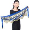 Sexy Sequins Show Costumes Hip Scarf Belly Dance Belt Dancer Skirt Waist Chain