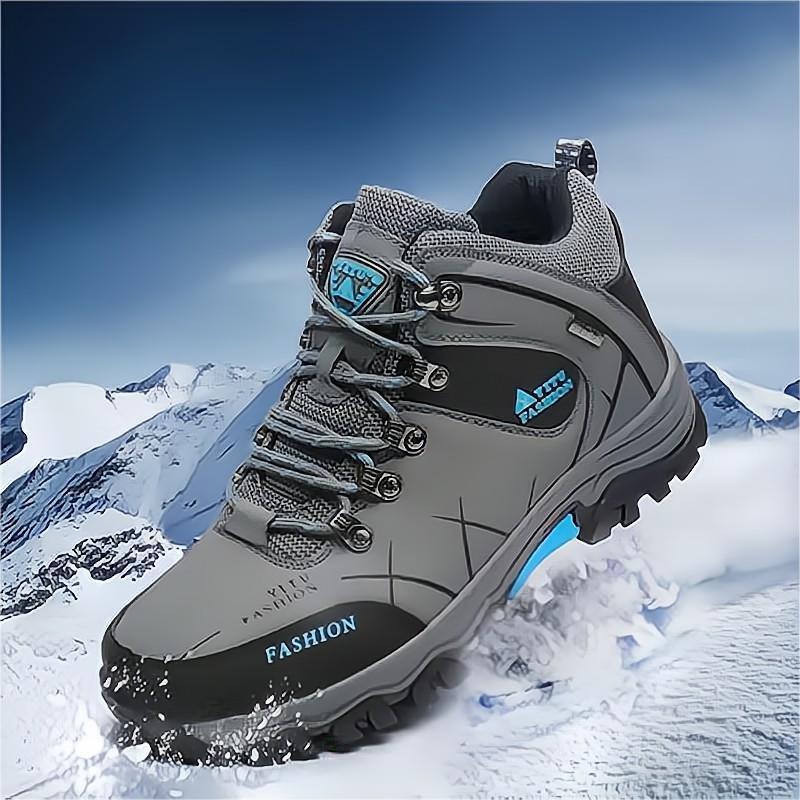 Men's Sneakers Mountaineering Boots Waterproof Leather Hiking Boots Warm Winter Shoes for Men Snow Boots Outdoor Trekking Shoes