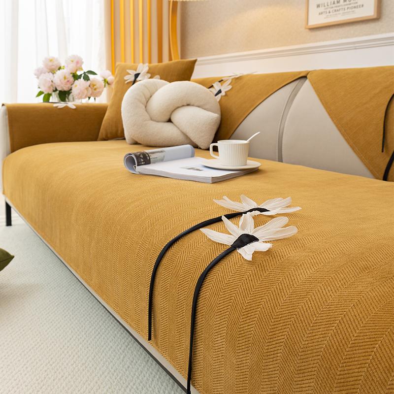 

Осенний домашний нескользящий однотонный диван-подушка для дивана из шенилла чехол для дивана Funda Коврик для дивана Чехлы для дивана Коврик 70X70cm 1pc