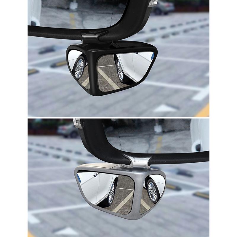 1/2 Stück Auto Totwinkelspiegel Auto Rückspiegel Doppelseitiger Spiegel 360 Grad Verstellbar Weitwinkel Totwinkelspiegel Rückfahr
