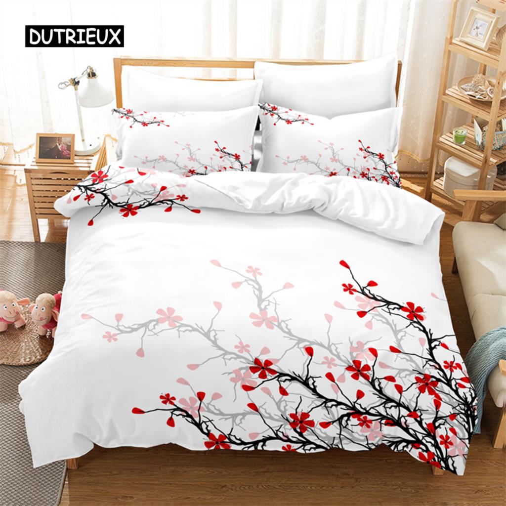 Bright Flowers Bedding Set Duvet Cover Set 3d Bedding Digital Printing Bed Linen Queen Size Bedding Set Fashion Design