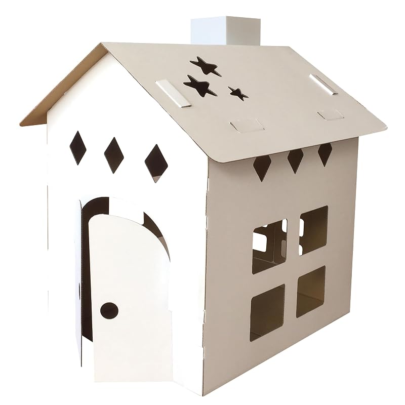Cowboy Drawing House N - Cardboard House - Free Drawing