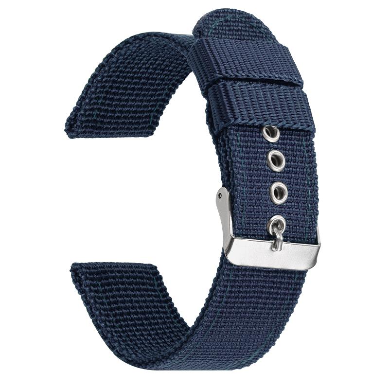 Geripptes Nylon Uhrenarmband für Militär Canvas Stoff Sportarmband 18mm 20mm 22mm Ersatz Uhrenarmband Herren Damen Armband