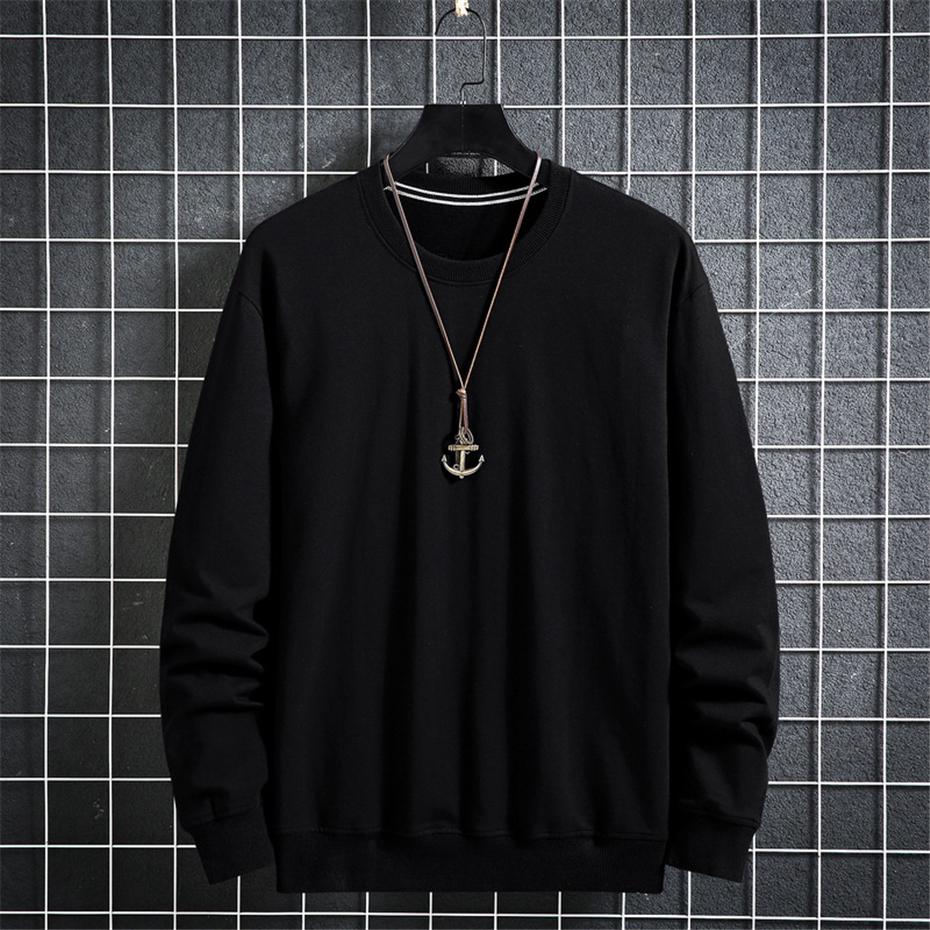 

Мужские толстовки однотонные 12XL большого размера Толстовка Весна Осень Спортивный костюм Мужской однотонный пуловер Большой размер 12XL 12XL чёрный