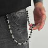 Ingemark Hip-Hop Imitation Perlen Hosen Jeans Schlüsselanhänger Ring Clip Herren Trendig Kreativ Metall Handgefertigt Perlen Taille Kette Schmuck