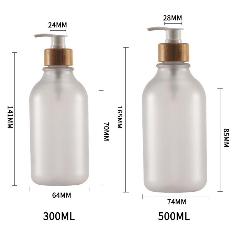 300/500Ml Liquid Soap Dispenser Bathroom Bottles Empty Pump Refillable Bathroom Shampoo Bottles Liquid Container Dispenser