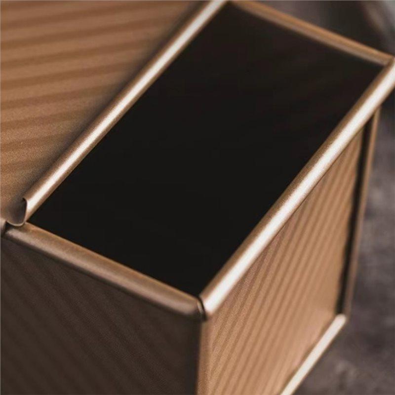 A25F-Bread Baking Tray Rectangular Bread Mold With Cover Non-Stick Toast Box With Lid Steel Kitchen Accessory Cake Toast