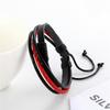 Color Woven Leather Trend Bracelet, Simple Style Men And Women Couple Bracelet, Personalized Versatile Student Hand Rope