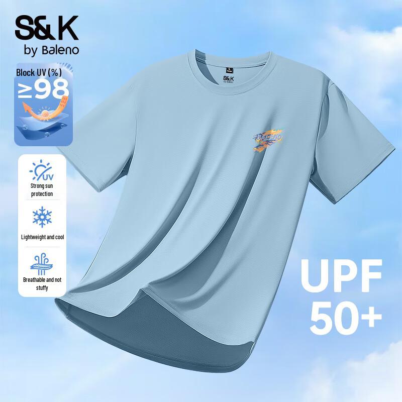 Baleno Men s S&K Series UPF50+ Ice Silk Short Sleeve T-Shirt XL