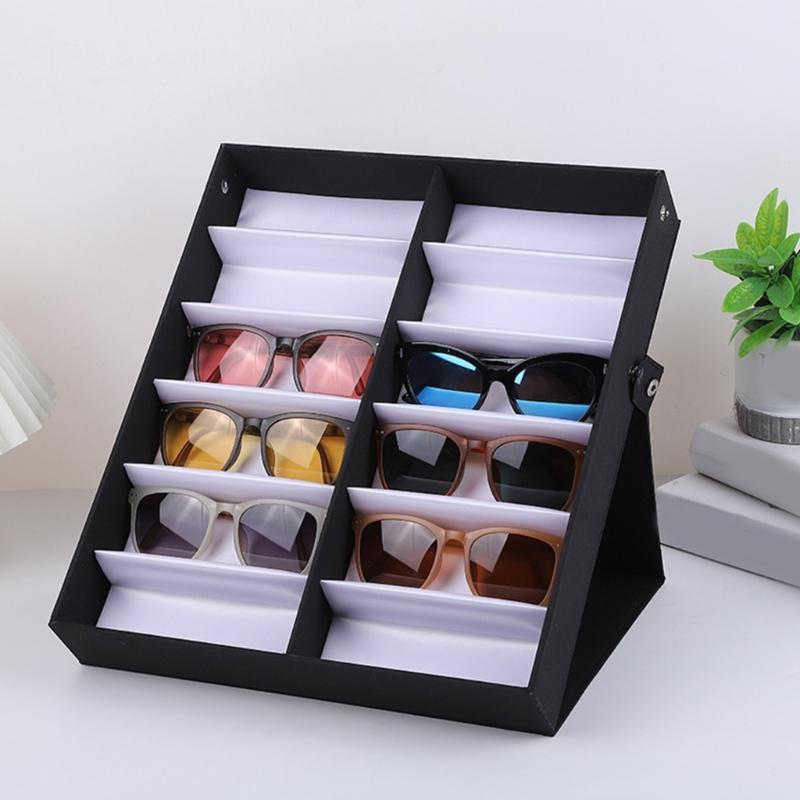 Haltbarkeit Brillen Aufbewahrung Tragbarer Ständer Aufbewahrung Uhren Präsentationsbox für Brillen, Schmuck und Uhren