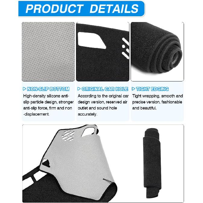 Cartist Dash Cover  Fit For Chevy Chevrolet Silverado/GMC Sierra 1500 2014-2018,Silverado/GMC Sierra 2500HD 3500HD 2015- Accessories Dashboard Cover