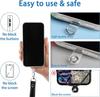 10/5/1Pcs Universal Tpu Handy Anti-verlorene Lanyard Karte Dichtung Nylon Abnehmbare Telefon Hängen Cord Strap Patch Tether Pad