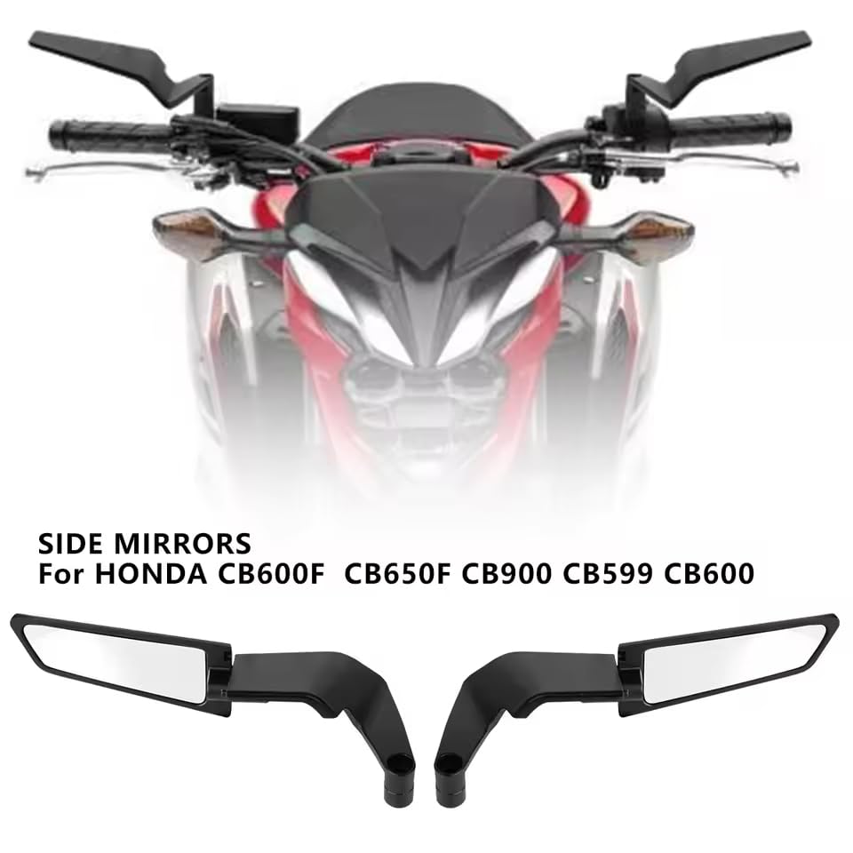 zmart Motorcycle Accessories Mirror Stealth Winglet Mirror Rotation Adjustable For YAMAHA MT 03 07 09 R1R3R7 XMAX KTM For BMW
