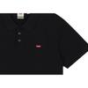 Levis Solid Color Short Sleeve Polo Shirt Unisex tops Black A0229-0005