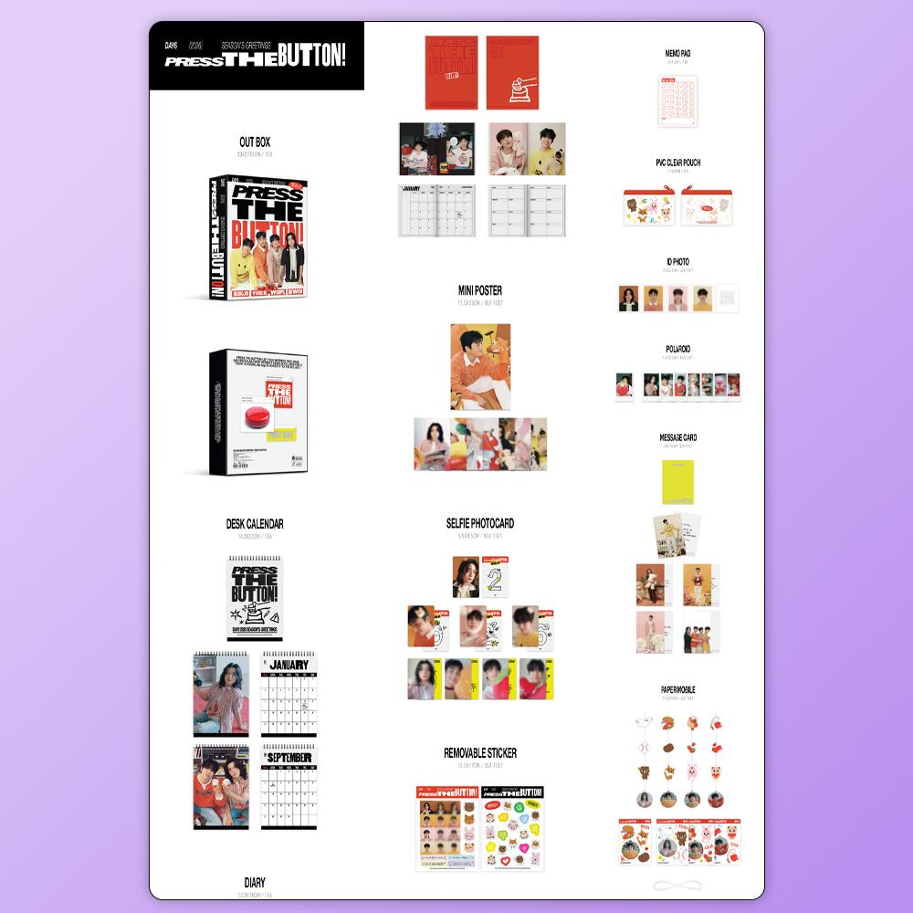 (Pre-Order) DAY6 - 2026 SEASON'S GREETINGS PRESS THE BUTTON
