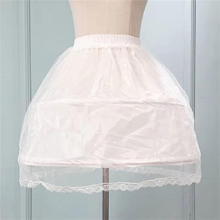 Flower Girl Wedding Petticoat 2 Hoop Crinoline Underskirt For Formal Occasion Dresses And Special Event Dressingup Props