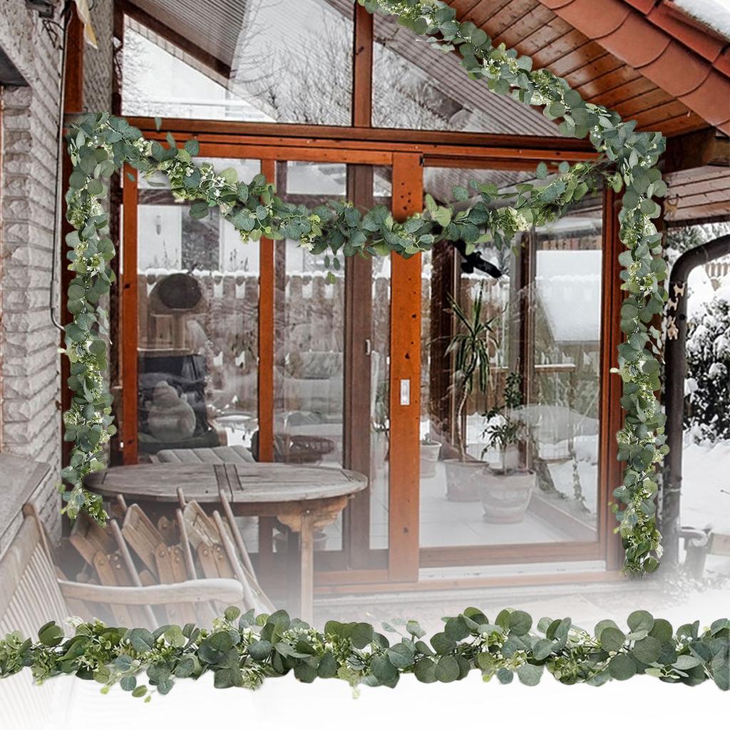 180cm Christmas Rattan Full Of Leaf Plant Rattan