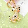 Keychain Pendant Rhinestones-Encrusted Cartoon Puppy Charm Key Chain Strong Lobster Clasp Key Holder Bags Car Decoration