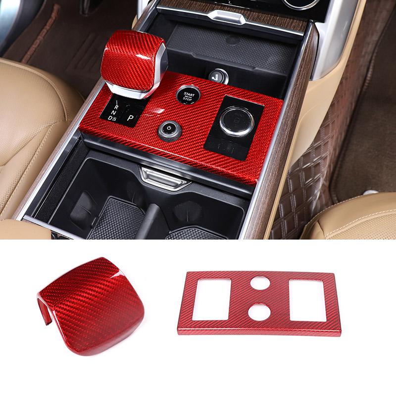 Real Carbon Fiber Car Center Control Shift Panel Frame Decorative Sticker For Range Rover Vogue L460 2025 2025 Car Accessories