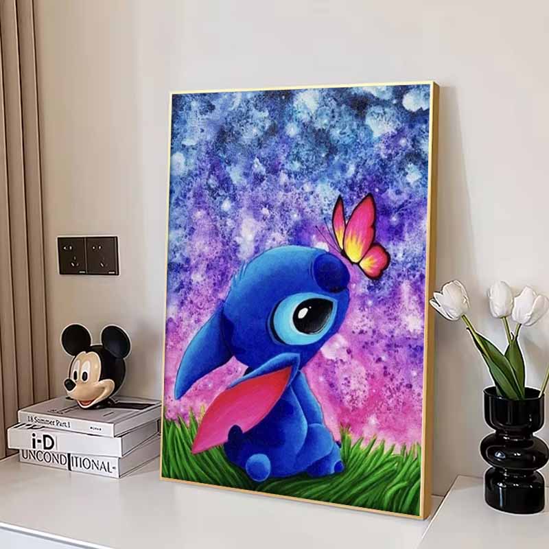 Disney Diamant Malerei Stich, verträumte Aquarell Illustration Wanddekoration Stickerei, Vollbohrer Kreuzstich DIY Geschenk Heimdekoration