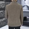 Men's Wool Patchwork Jacket: Warm, Fashionable & Handsome