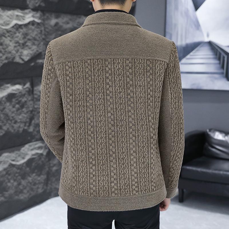 Men's Wool Patchwork Jacket: Warm, Fashionable & Handsome
