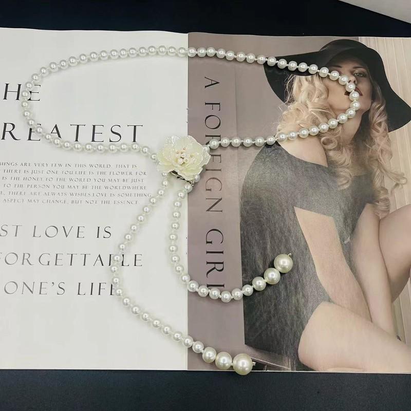 Pearl Waist Chain Females Summer Fashion Jewelry With Candy Element For Casual Wear