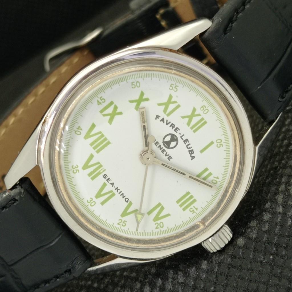

USED FAVRE LEUBA SEA KING SWISS MENS WATCH a305716-1 Sku579-a305716