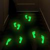 Waterproof 2D Flat Footprint Sticker Self-Adhesive Non-Slip Glow In The Dark Stickers Removable Unique Floor Wall Stickers
