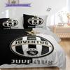 Set tre pezzi Orgoglio Heritage Juventus (1 * copripiumino + 2 * federa, senza nucleo) Copripiumino e federa morbidi e confortevoli