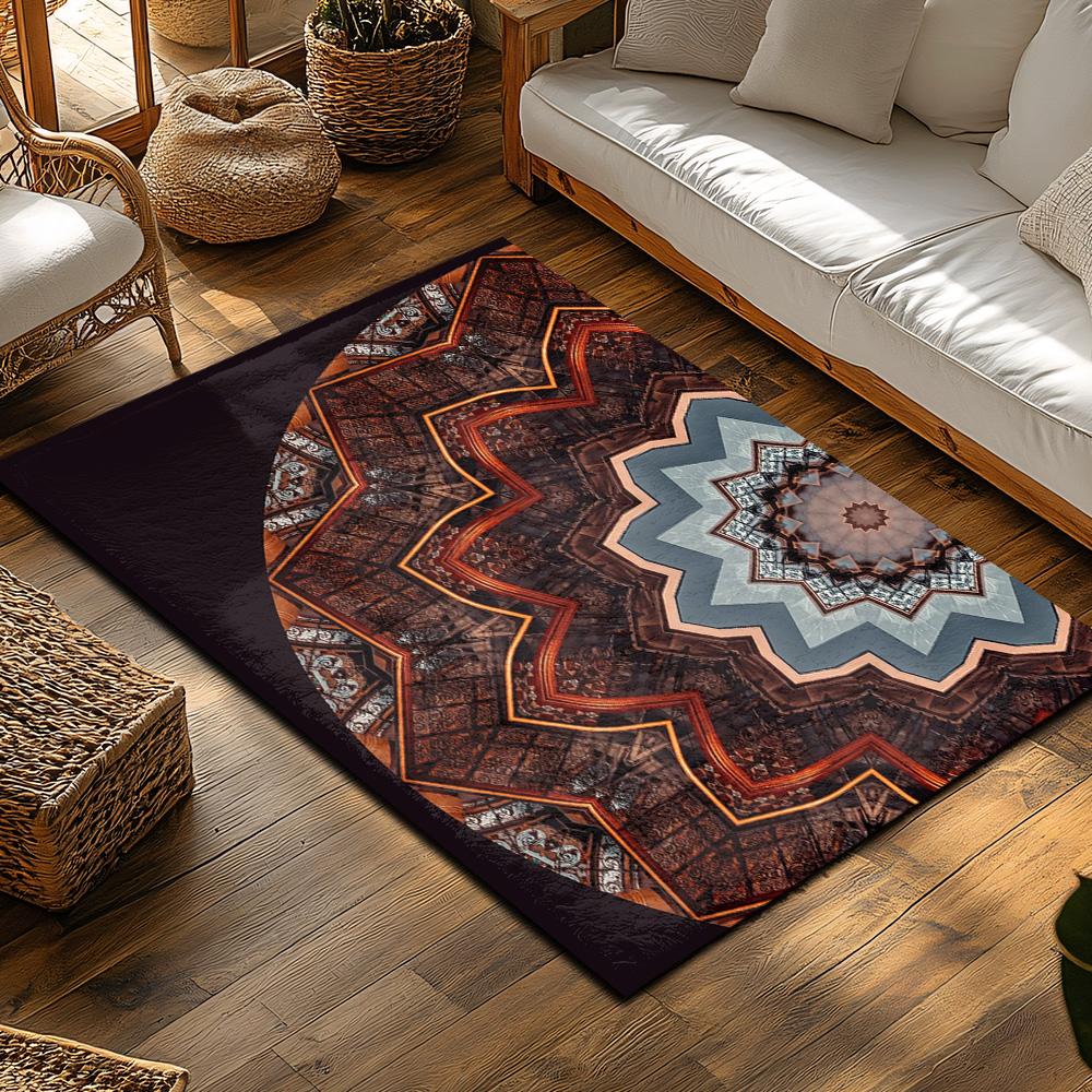 Vintage Persian Rug Pattern Doormat Indoor Outdoor Entrance Floor Mat Bohemian Decor Area Rug Home Decor Throw Rug Carpet Living