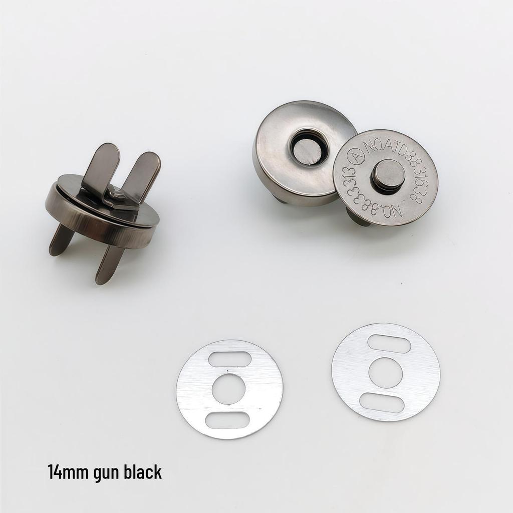 20 Strong Magnetic Snap Button Sets: No-Sew Metal Fasteners for Bags and Clothing