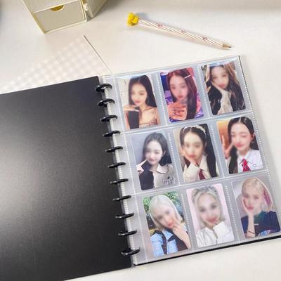 3-palcový držiak na fotokarty Kpop Idol karty zberateľský album INS voľnolisý zakladač Hviezdny prenasledovateľ