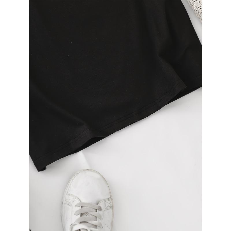 Europäische Größe Romantisches verträumtes süßes Damen-Kurzarm-T-Shirt - Zarter Rosen-Bären-Paar-Druck, leicht zu kombinierendes lässiges Oberteil mit Rundhalsausschnitt