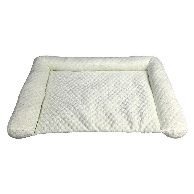 Zomer Koelend IJszijde Mat & Bed Set voor Honden Katten - Ademend Draagbaar Huisdier Koelmat 50x30
