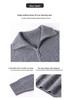 Women's Pure Wool Zipper Cardigan - Autumn/Winter Loose Lapel Knitwear for Middle-Aged Mothers