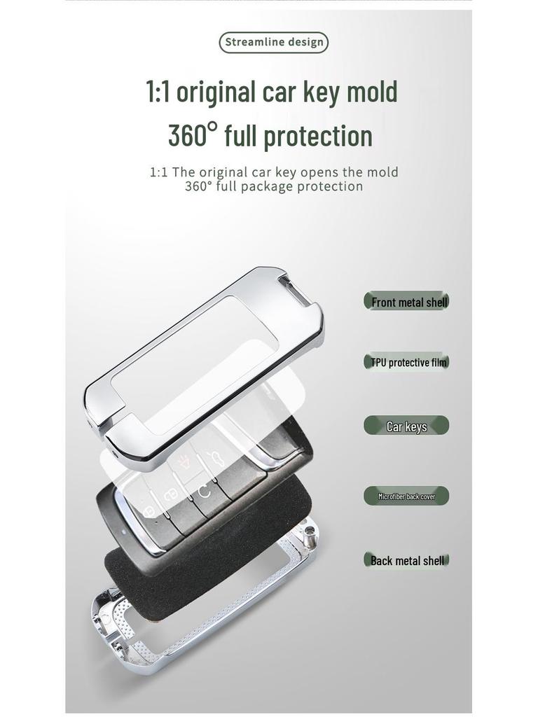 Premium Metal Key Cover for GAC Trumpchi GS4, GS3, GE3, GA6, GA3S, GM8