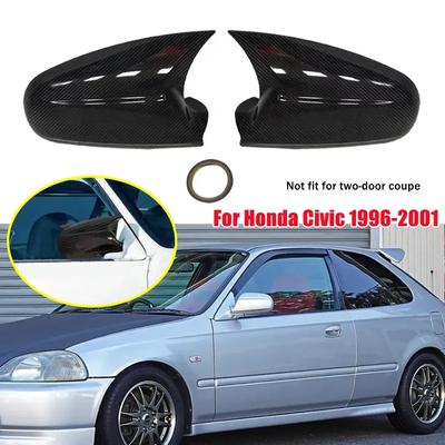 For HONDA CIVIC EK9 TYPE R 1996 1997 1998 1999 2000 2001 Car Rearview Side Mirror Cover Wing Cap Door Housing Shell Trim