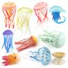 Marine Life Plastic Jellyfish Statue Static Tabletop Ornament For Decor Home