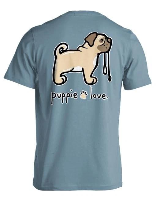 New PUPPIE LOVE PUG T Shirt M